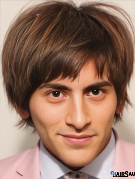 Short Straight Buy Men's Toupee
