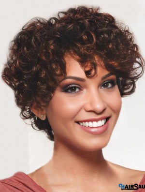 10 inch Auburn Monofilament Wigs For Black Women